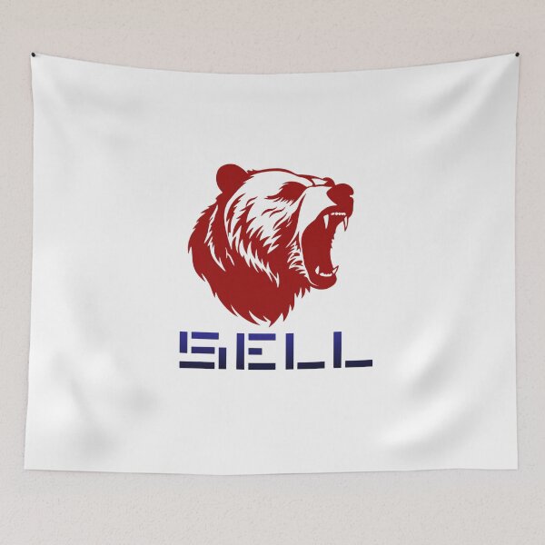 Item preview, Bearish Sell – Stock Market Bear Investor Trading Design designed and sold by Artsy Corner.