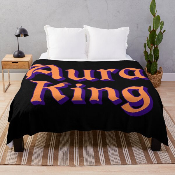 Item preview, Aura King in Orange Medieval Typography designed and sold by Memes N Lore .