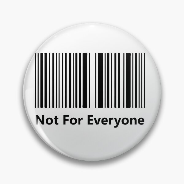 Item preview, Not For Everyone Barcode Shirt, Minimalist Anti Social Aesthetic Tee, Streetwear Statement Graphic T-Shirt designed and sold by Design-Pro-21.