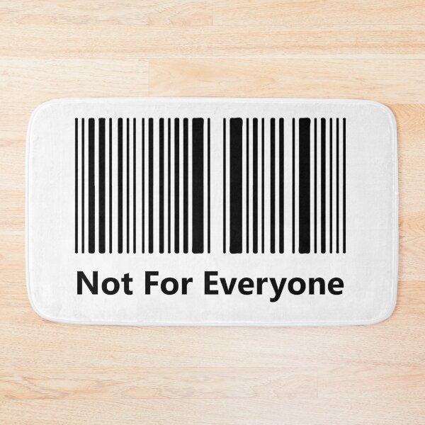 Item preview, Not For Everyone Barcode Shirt, Minimalist Anti Social Aesthetic Tee, Streetwear Statement Graphic T-Shirt designed and sold by Design-Pro-21.