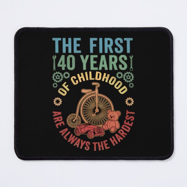 Item preview, First 40 Years of Childhood Funny 40th Birthday designed and sold by Blok45.