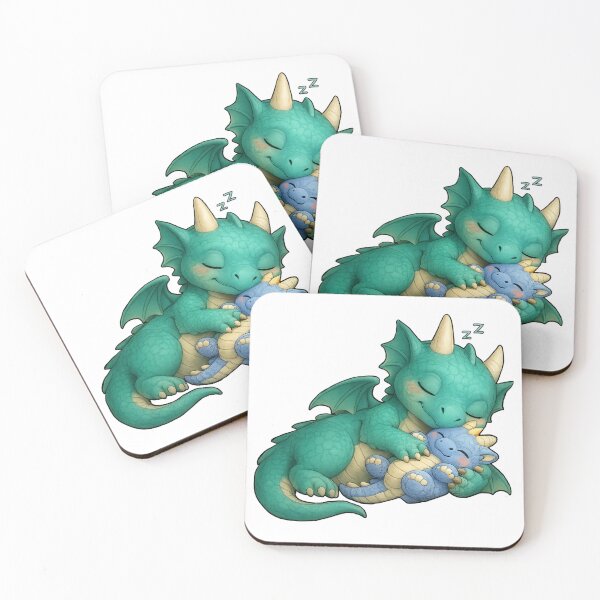Item preview, Sleepy baby Dragon cuddling dragon plush designed and sold by Hatchling Hollow.