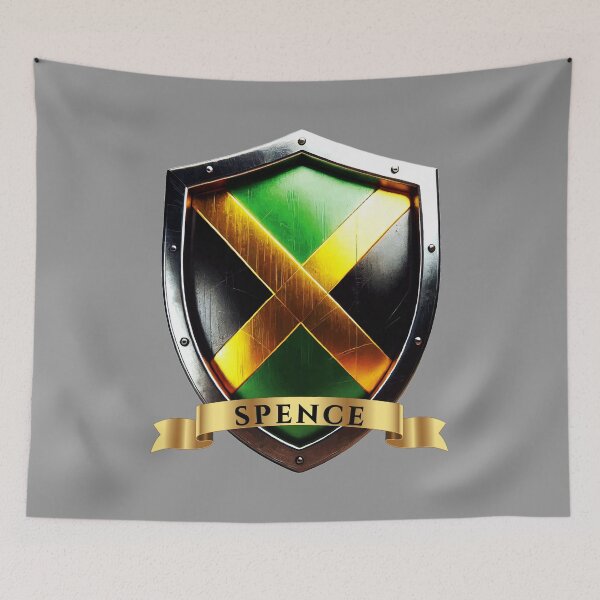 Item preview, Spence Jamaica Family Name Shield designed and sold by Highlandkings.