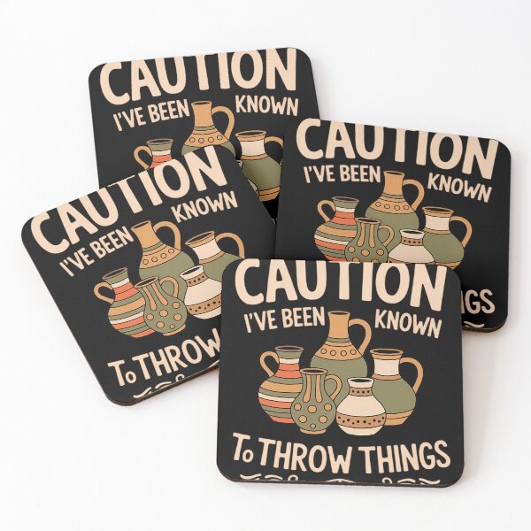 Item preview, Caution Throw Things Pottery Potter Ceramic Clay 2 designed and sold by sterabamineh.