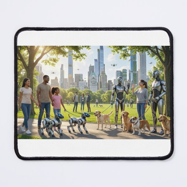 Item preview, Urban Park 2045 II: Human–AI Coexistence in a Sustainable Smart City designed and sold by Livio Oliveira.