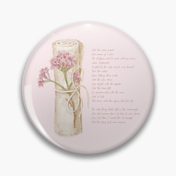 Item preview, The Manuscript - Watercolour Scroll with Flowers and Lyrics designed and sold by EmiMills.