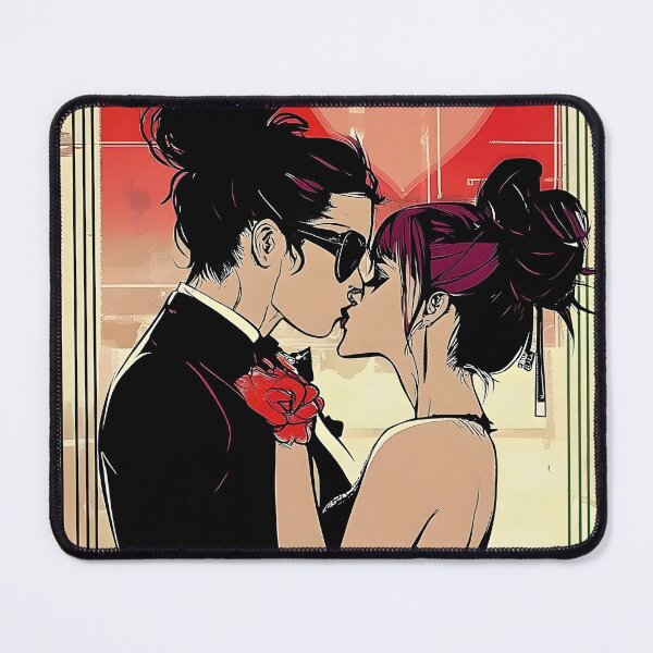 Item preview, Romantic Gothic Couple Kiss Alternative Love Aesthetic designed and sold by Shoot-The-Moon.