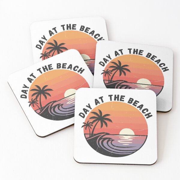 Item preview, Day At The Beach Retro Sunset Shirt, Vintage Tropical Beach Graphic Tee, Summer Vacation Palm Tree T-Shirt designed and sold by Design-Pro-21.