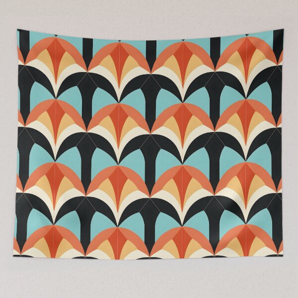 Item preview, Geometrical Abstract Pattern Retro 20s Boho  designed and sold by SecretDicer.