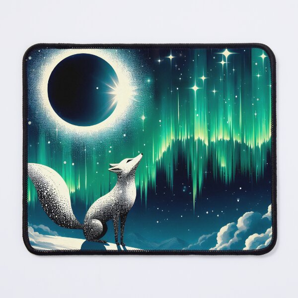 Item preview, Northern Lights Fox, Ai Generated Art designed and sold by ACC .