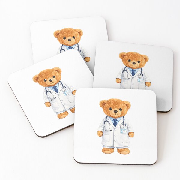 Item preview, Cute Doctor Teddy Bear with Stethoscope - Medical Student Gift ? designed and sold by CuteBear87.