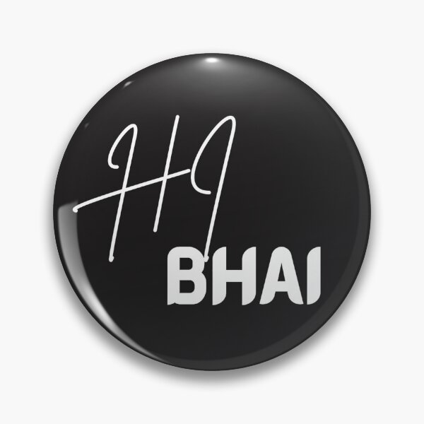 Item preview, Hi Bhai Funny Typography T-Shirt – Desi Slang Street Style Design designed and sold by Dew  Drop wear.