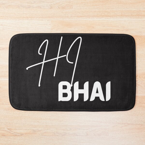 Item preview, Hi Bhai Funny Typography T-Shirt – Desi Slang Street Style Design designed and sold by Dew  Drop wear.
