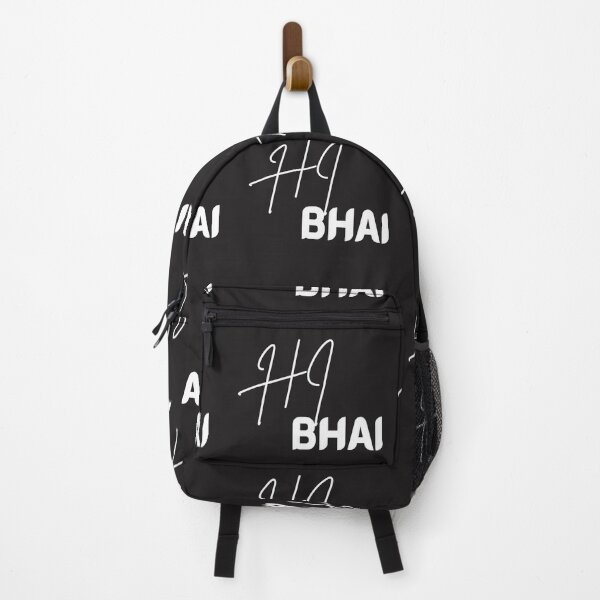 Item preview, Hi Bhai Funny Typography T-Shirt – Desi Slang Street Style Design designed and sold by Dew  Drop wear.