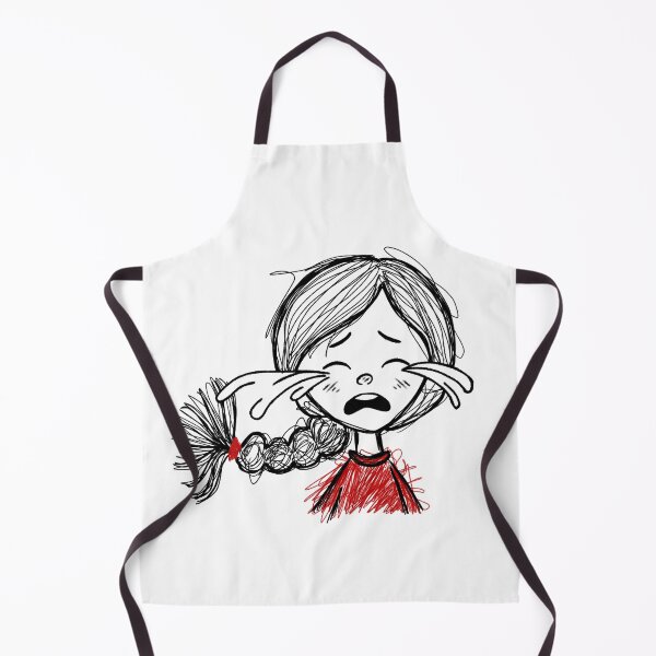 Item preview, Crying Scribble Girl Sticker | Sad Mood Doodle Reaction | Cute Emotional Cartoon Character designed and sold by Moodypops.