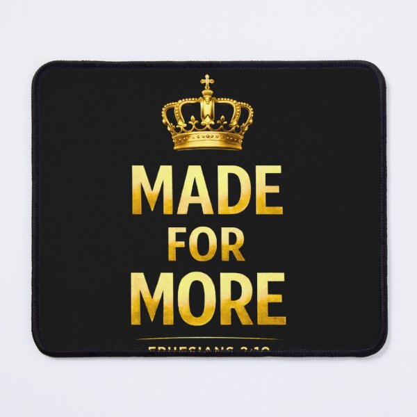 Item preview, Made For More – Christian Gold Crown Scripture Shirt (Ephesians 2:10) designed and sold by Dexters Inspiring Creations.