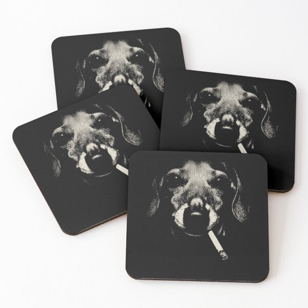 Item preview, Dachshund Smoking Cigarette Low Key Dog designed and sold by k3rstman1.