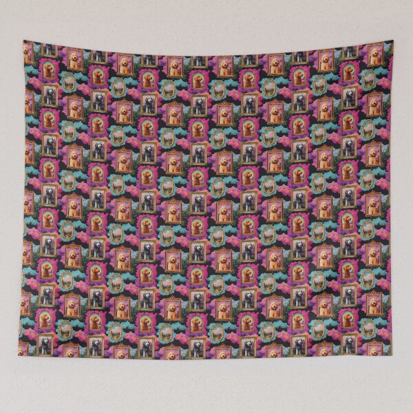 Item preview, Fine Art Toile de Jouy - Labradoodles and Goldendoodles designed and sold by AstrologyOven.