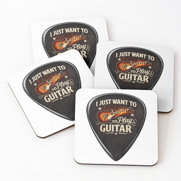 Item preview, Just Want to Play Guitar Pick designed and sold by ThoughtsInTheOpen.