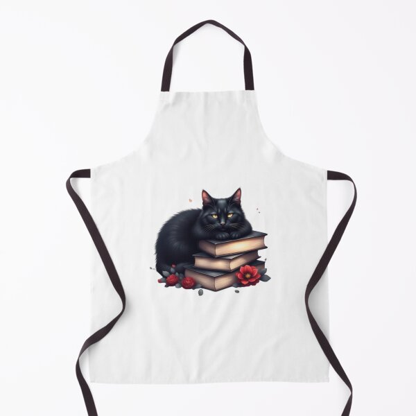 Item preview, Black cat on books designed and sold by Tragedyshop.