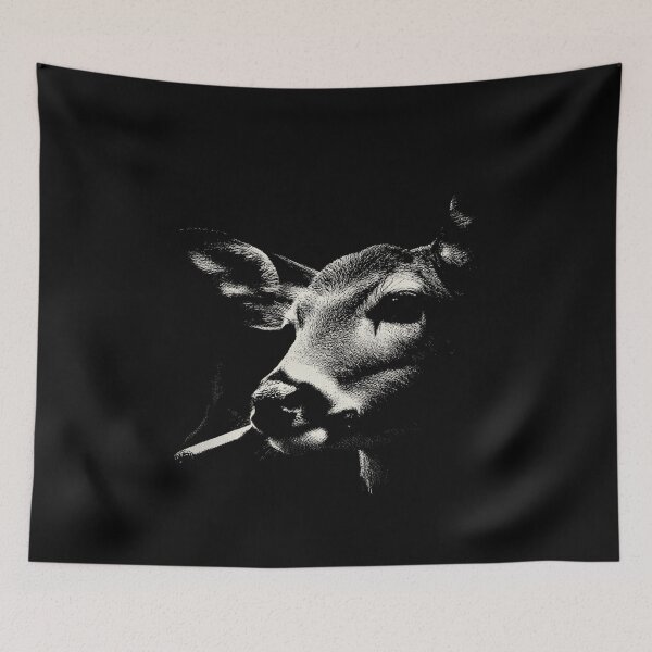 Item preview, Deer Smoking Cigarette Low Key Portrait designed and sold by k3rstman1.