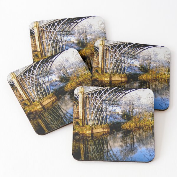 Item preview, DSCF1122 Ironbridge Reflection in Spring Snow designed and sold by jalfc46.