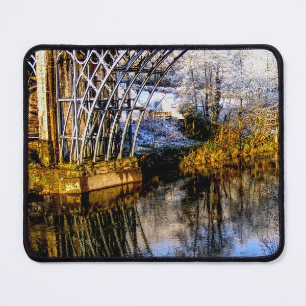 Item preview, DSCF1122 Ironbridge Reflection in Spring Snow designed and sold by jalfc46.