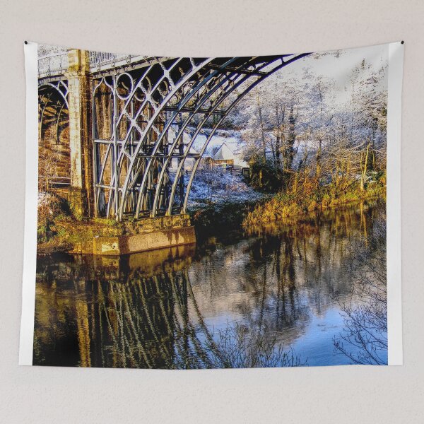 Item preview, DSCF1122 Ironbridge Reflection in Spring Snow designed and sold by jalfc46.