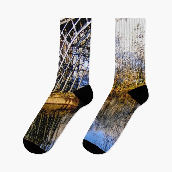 Item preview, DSCF1122 Ironbridge Reflection in Spring Snow designed and sold by jalfc46.