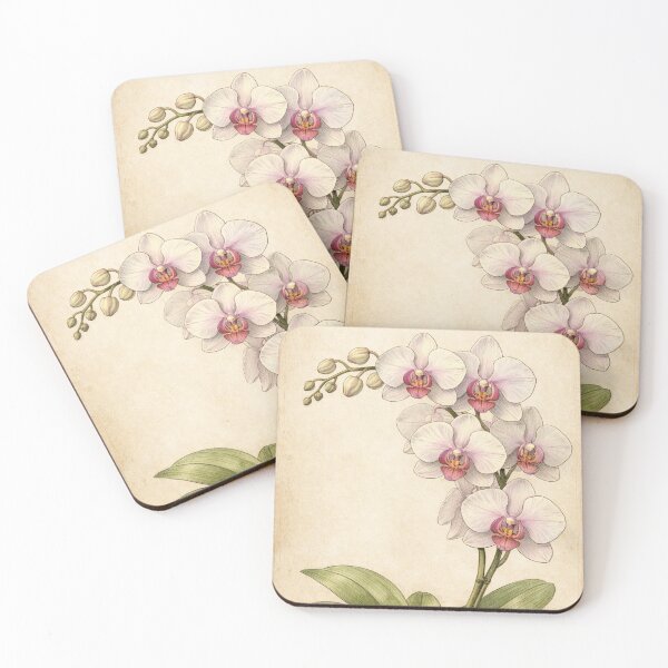 Item preview, Vintage Orchid Botanical Print - Elegant Phalaenopsis Wall Art designed and sold by Darlin8888.