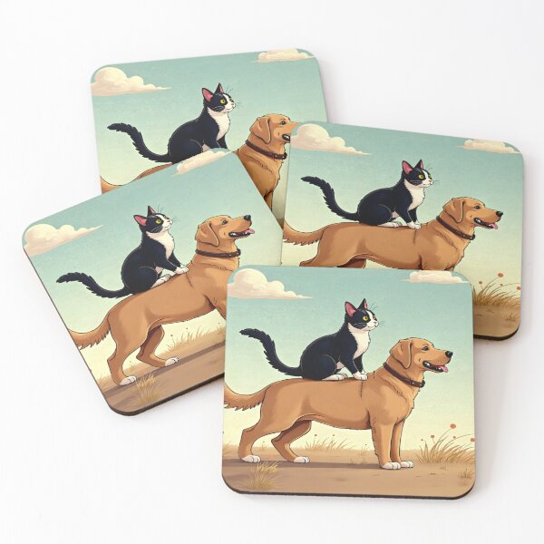 Item preview,  Cat and Dog Friendship on the Open Plain designed and sold by Teeshirtstoday.com.