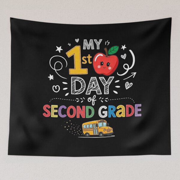 Item preview, My First Day of 2nd Grade School Bus Apple Kids Boy Girl designed and sold by clothesy7.