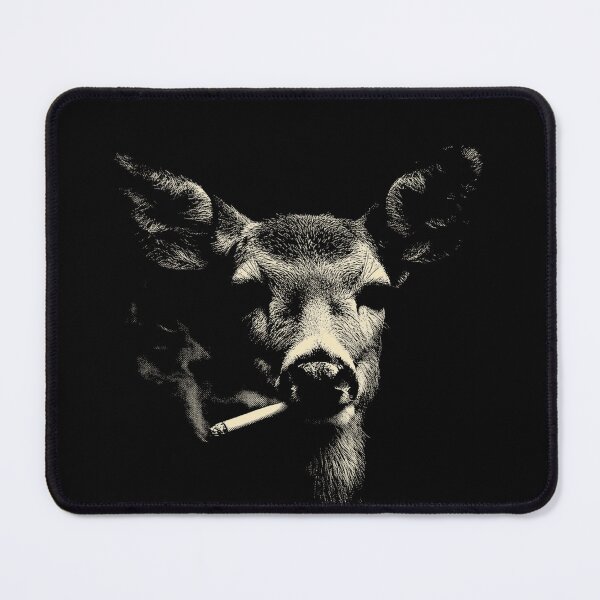 Item preview, Rebellious Deer Smoking Cigarette Portrait designed and sold by k3rstman1.