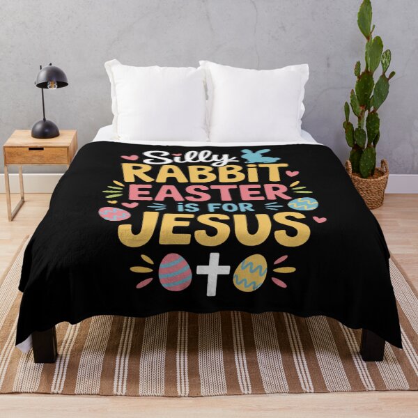 Item preview, Silly Rabbit Easter Is For Jesus Christian Easter Cute Bunny Shirt designed and sold by Daughter of a King Designs.