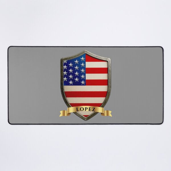 Item preview, Lopez USA Heraldic Name Shield designed and sold by Highlandkings.