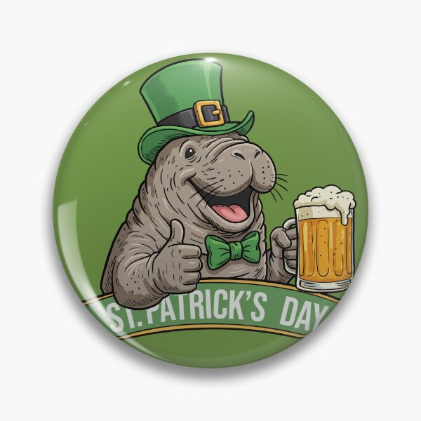 Item preview, Lucky Manatee – St. Patrick’s Day Beer Buddy designed and sold by CARPIO Creations.