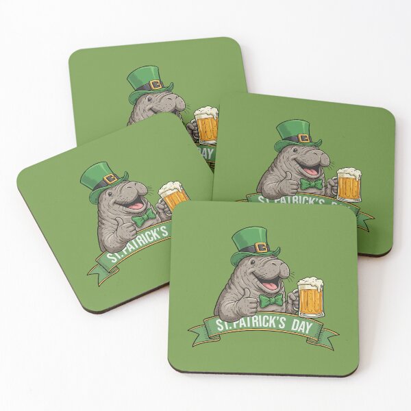 Item preview, Lucky Manatee – St. Patrick’s Day Beer Buddy designed and sold by CARPIO Creations.