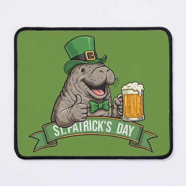 Item preview, Lucky Manatee – St. Patrick’s Day Beer Buddy designed and sold by CARPIO Creations.
