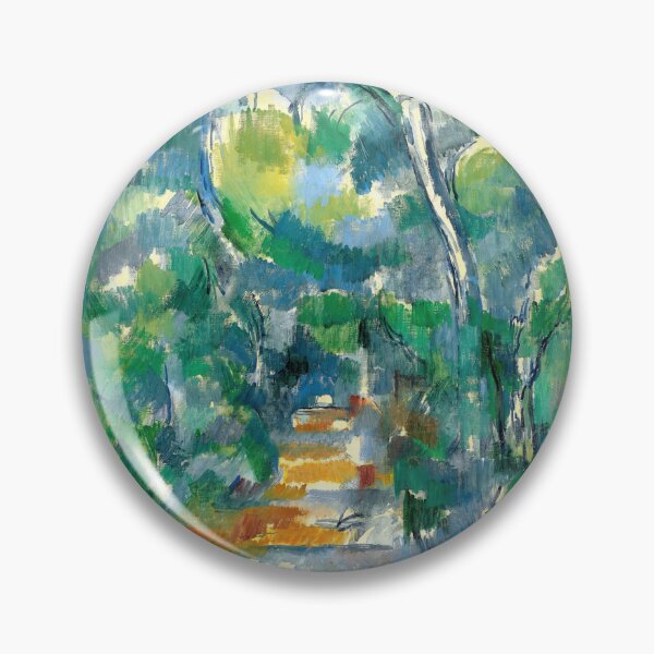Item preview, Forest Scene Path From Mas Jolie to Chateau Noir by Paul Cézanne: Post Impressionist Landscape Poster designed and sold by artofuniverse.