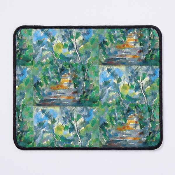 Item preview, Forest Scene Path From Mas Jolie to Chateau Noir by Paul Cézanne: Post Impressionist Landscape Poster designed and sold by artofuniverse.