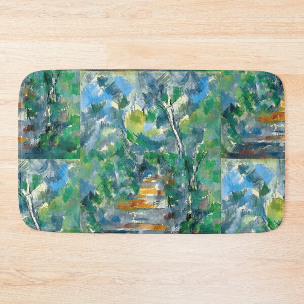 Item preview, Forest Scene Path From Mas Jolie to Chateau Noir by Paul Cézanne: Post Impressionist Landscape Poster designed and sold by artofuniverse.