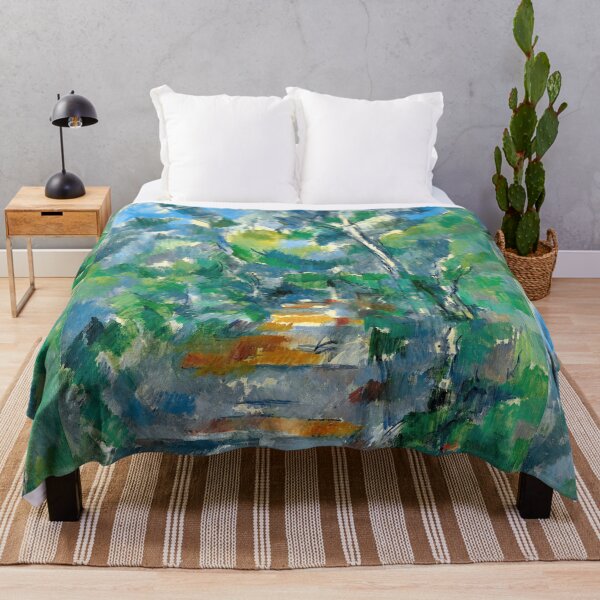 Item preview, Forest Scene Path From Mas Jolie to Chateau Noir by Paul Cézanne: Post Impressionist Landscape Poster designed and sold by artofuniverse.