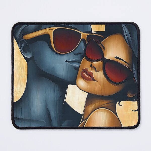 Item preview, Stylish Couple Wearing Sunglasses Modern Pop Aesthetic designed and sold by Shoot-The-Moon.