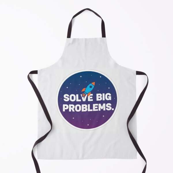 Item preview, Solve Big Problems Rocket Space Motivation Sticker designed and sold by Scro-Ciob-Shop.