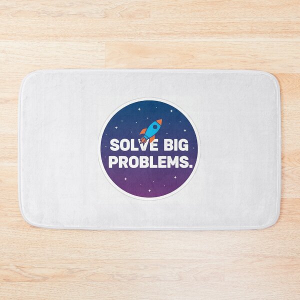 Item preview, Solve Big Problems Rocket Space Motivation Sticker designed and sold by Scro-Ciob-Shop.