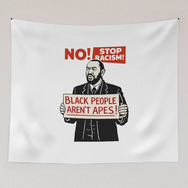 Item preview, Rep. Al Green Black People Aren’t Apes Stop Racism designed and sold by DexertimaArt.