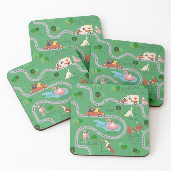 Item preview, Fursics - Science Physics Dogs in the Park designed and sold by Carrie Cantwell Art.