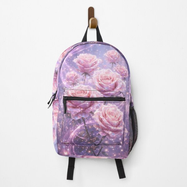 Item preview, Celestial Bloom: Shimmering Pink Roses in a Starlit Mist designed and sold by Dreamy Armine Art.