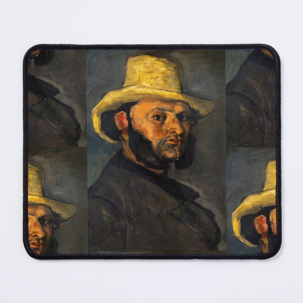 Item preview, Gustave Boyer B 1840 in a Straw Hat by Paul Cézanne: Portrait Poster designed and sold by artofuniverse.