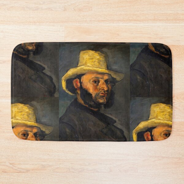 Item preview, Gustave Boyer B 1840 in a Straw Hat by Paul Cézanne: Portrait Poster designed and sold by artofuniverse.